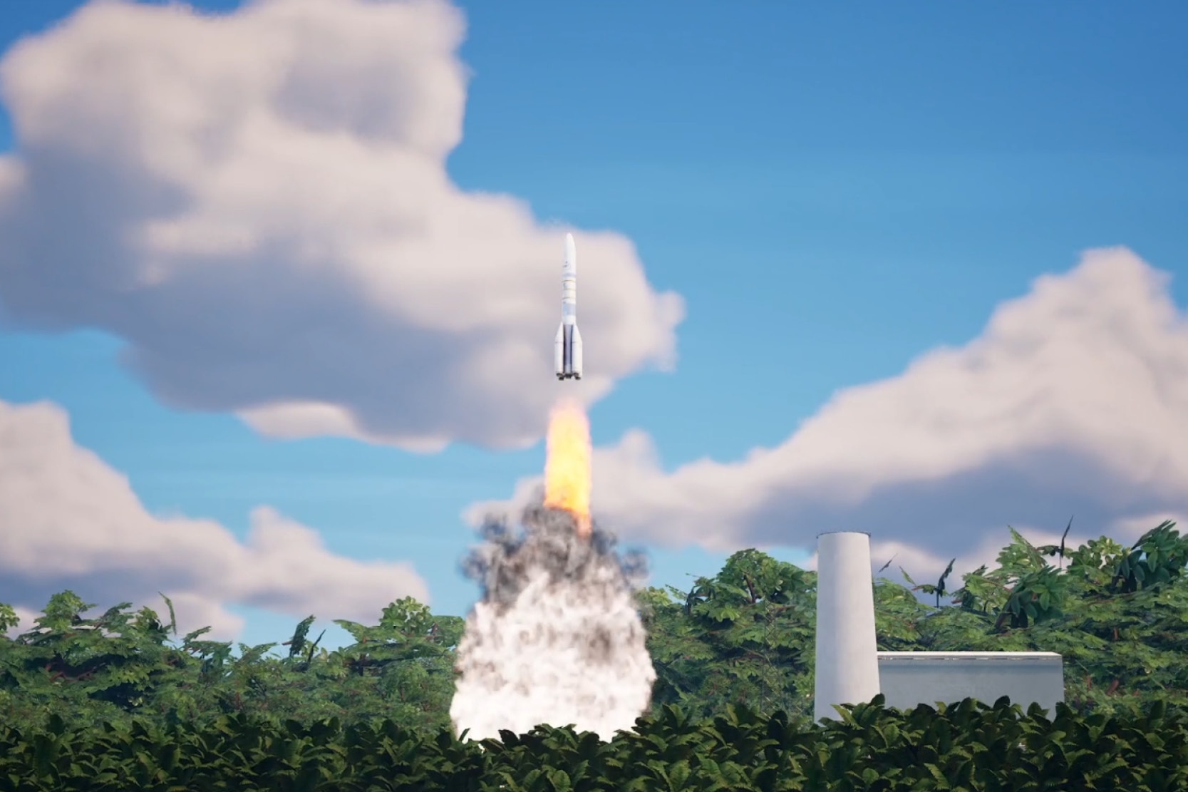 Retrouvez Ariane 6 sur Fortnite ! © Cnes